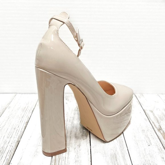 Shoes New Ivory Beige Mary Jane Platform Chunky Heel Pumps Poshmark